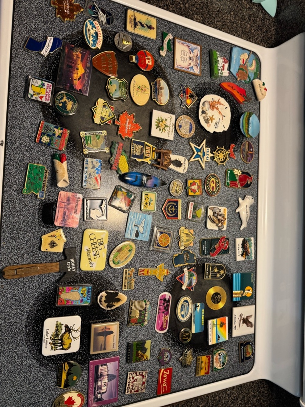 Assorted Collectible Travel & Souvenir Magnets - Colorful Mix